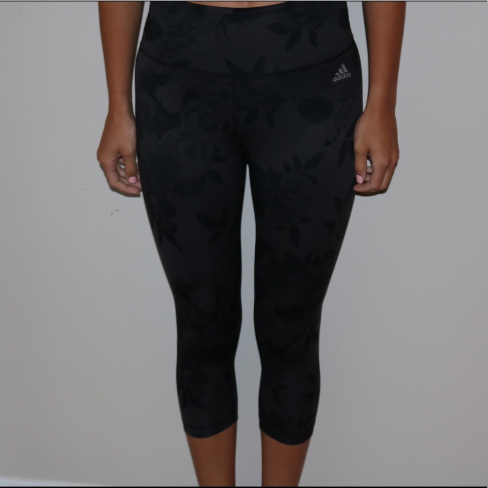 Adidas Floral Cropped Leggings
